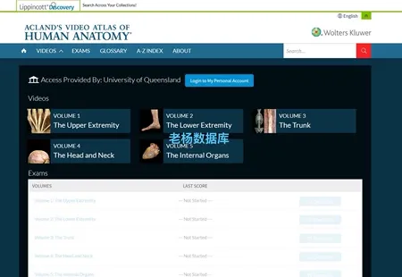 Acland's Video Atlas of Human Anatomy 人体解剖学视频图集永久会员订阅