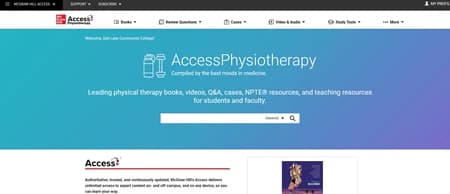 AccessPhysiotherapy 物理治疗学临床参考数据库永久会员订阅