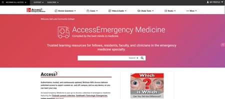 AccessEmergency Medicine 急诊医学临床参考数据库永久会员订阅
